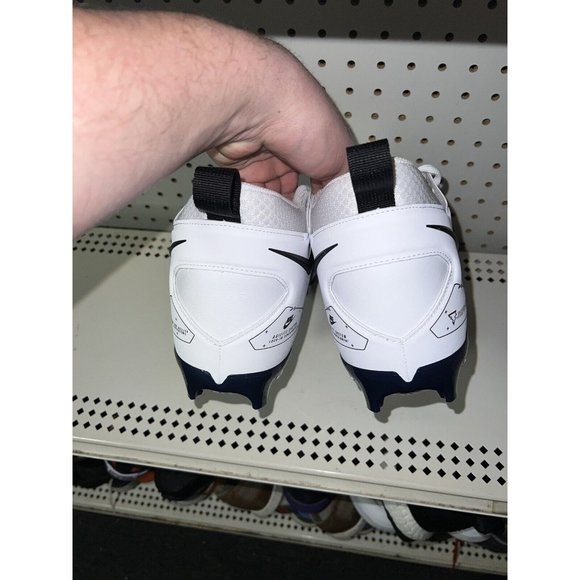 Nike Alpha Menace Pro 3 Mens Football Cleats Size 12 White Navy Blue Black main image 5